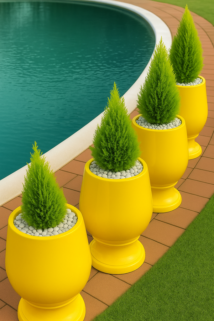 Fibreglass flower pots(wine ronto) suitable for indoor and outdoor spaces